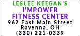 Leslee Keegan's I'MPOWER Fitness Center Sponsorship Banner